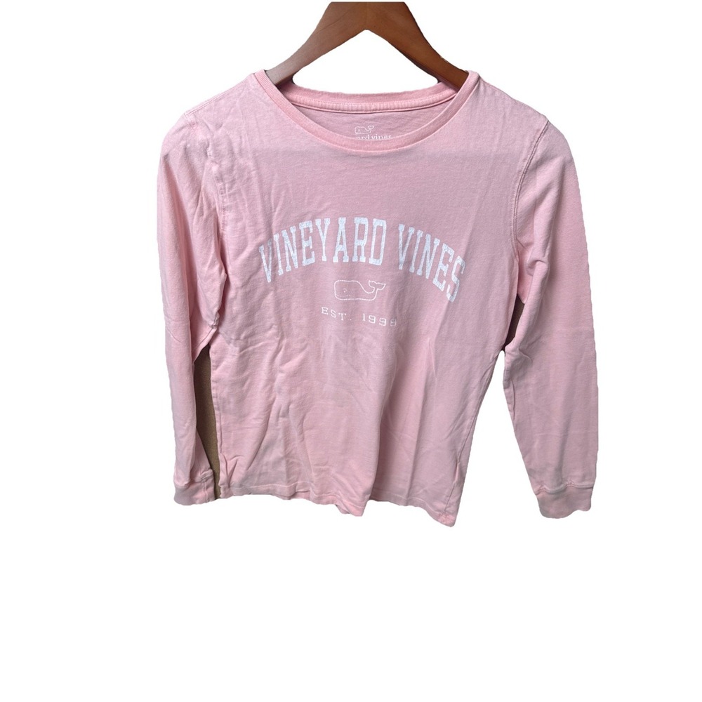 NWT‎ Vineyard Vines Women's XS Slub Graphic Terry Crewneck Flamingo Pink